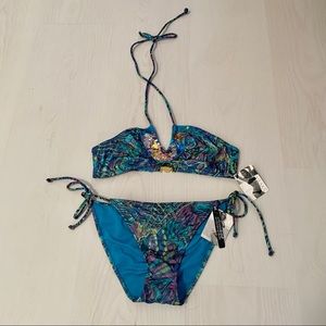 Victoria’s Secret Shimmer Sequin Peacock 🦚  bikini set M